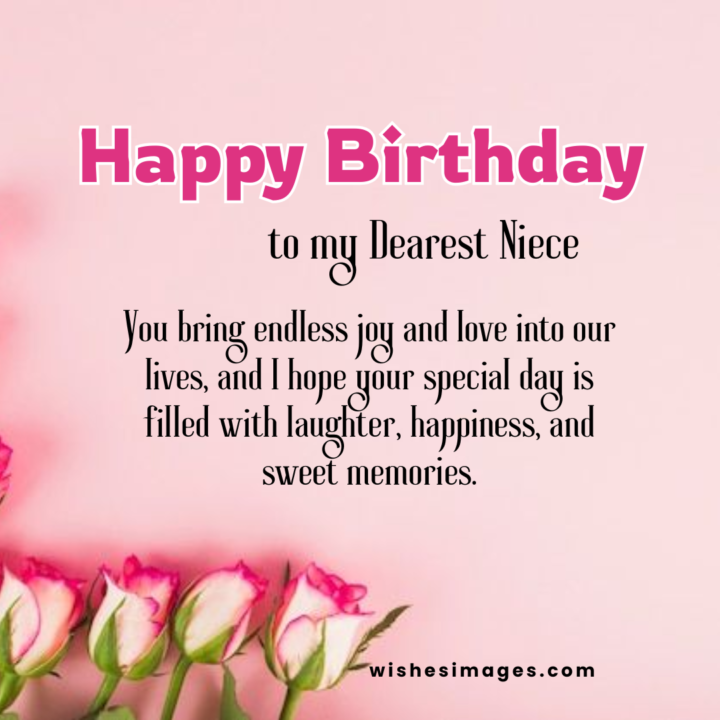 Heart Touching Happy Birthday Wishes for Niece
