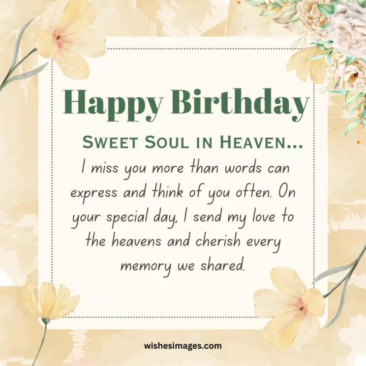 Happy Birthday Wishes for Friend in Heaven