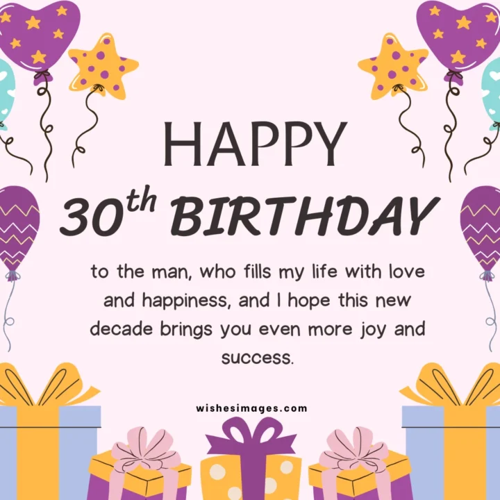 30th Birthday Wishes for Boyfriend