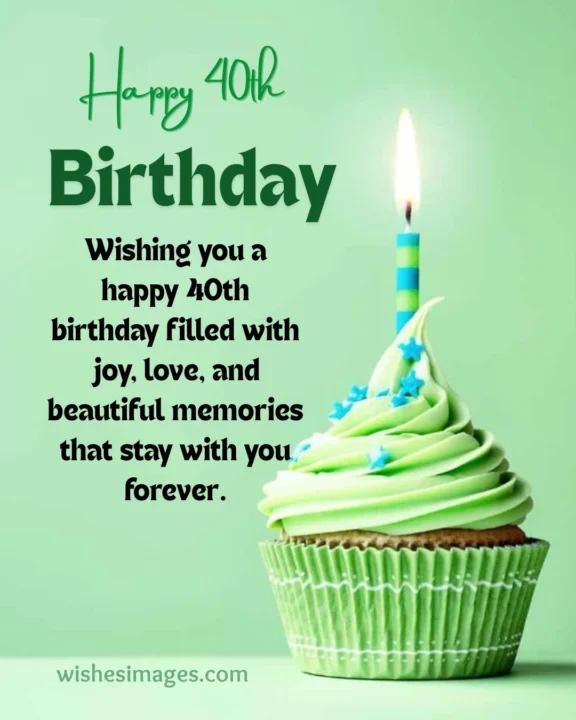 40th birthday wishes for friends family loved ones