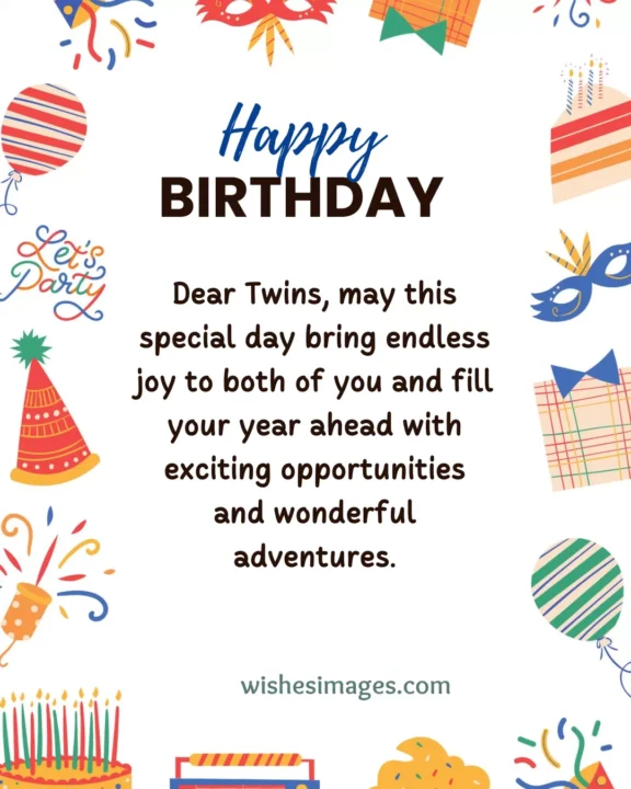 Happy Birthday Twin Siblings