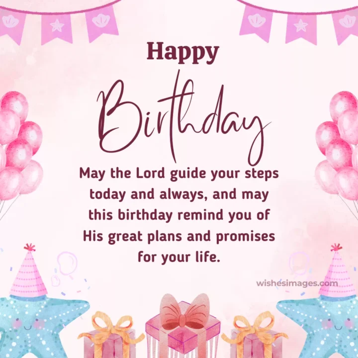 Christian Happy Birthday wishes Images with Blessings