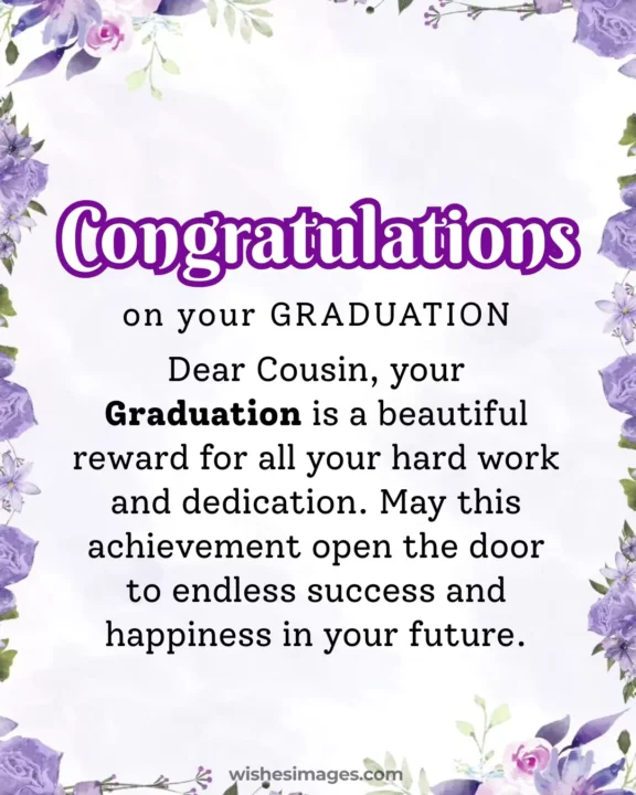 heartfelt cousin graduation greetings