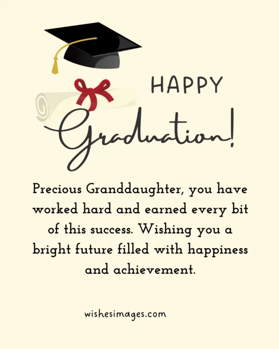 Inspirational Graduation Wishes for Granddaughter