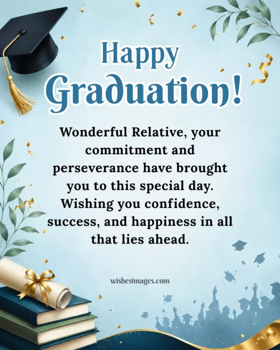 Proud Graduation Wishes for Relative