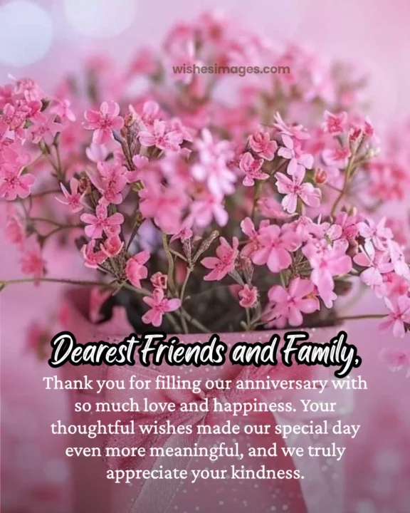 Best Thank You Messages for Anniversary Wishes