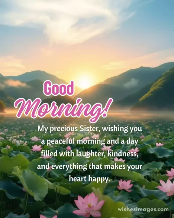 good morning wishes images for sister
