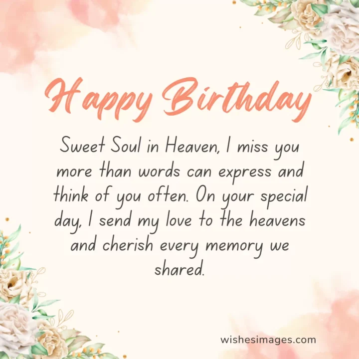 Happy Birthday in Heaven Messages