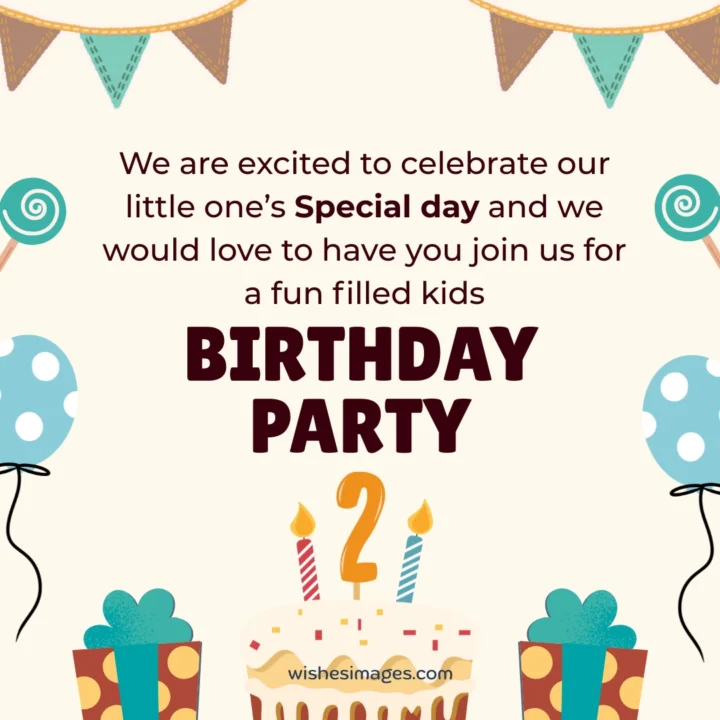 Kids Birthday Invitation Messages
