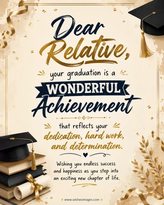 Inspirational Graduation Wishes for Family Member