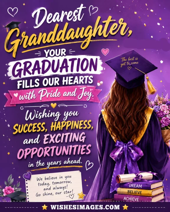 Proud Graduation Congratulations Message for Granddaughter