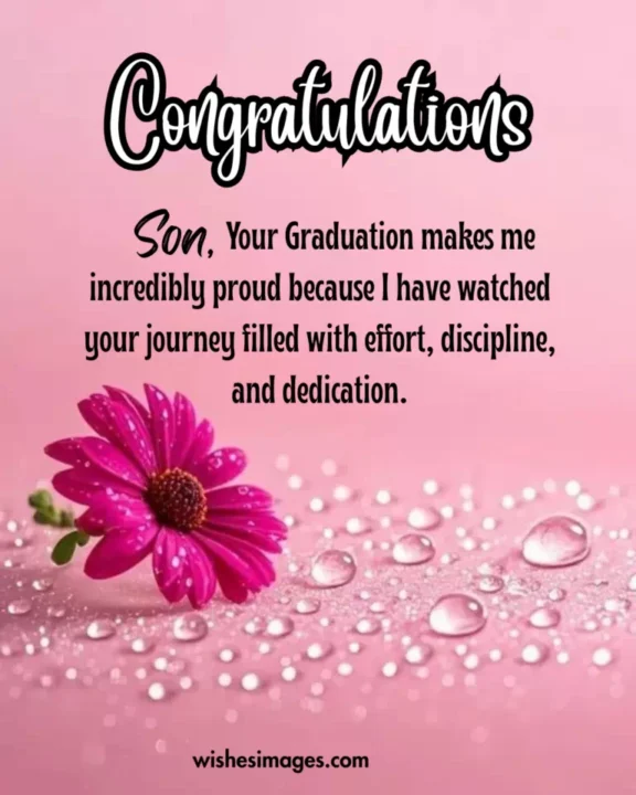 proud graduation wishes for son from parents