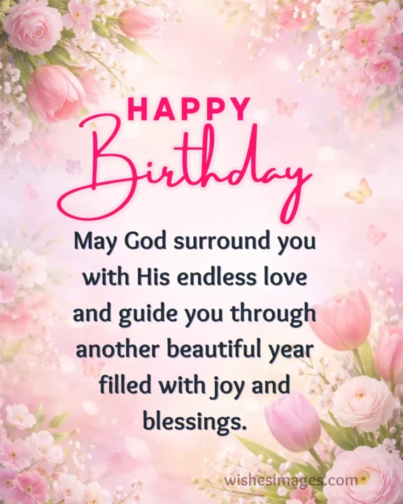 God bless you birthday wishes quote image