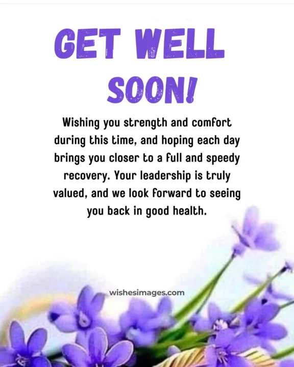 Professional Get Well Soon Messages for Boss