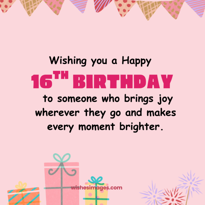 Short 16th Birthday Messages