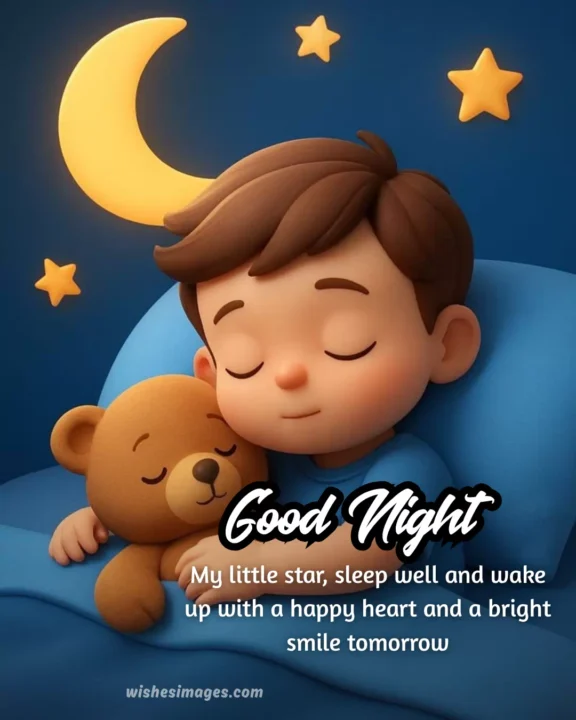 Good Night Wishes images for Toddlers