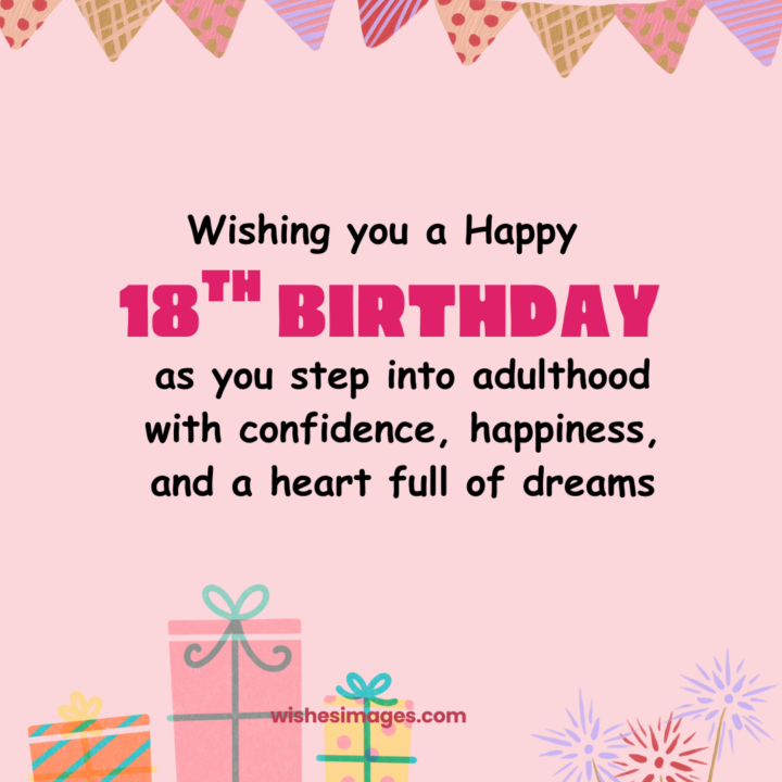 Cute 18th Birthday Wishes for Girls