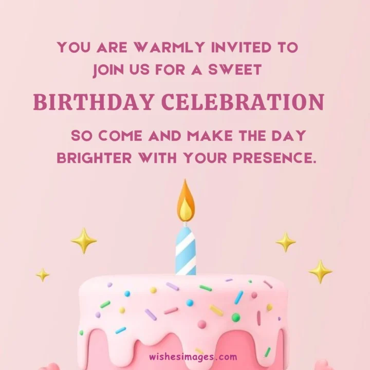 Birthday Party Invitation Messages