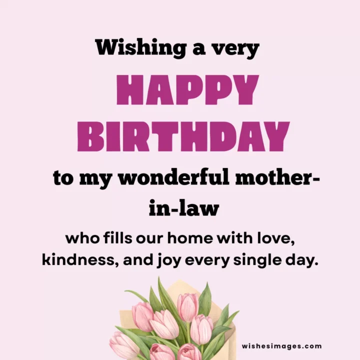 Sweet Birthday Wishes images for Mother-in-Law