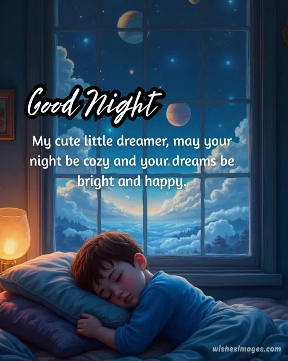 Cute Good Night Wishes for Kids
