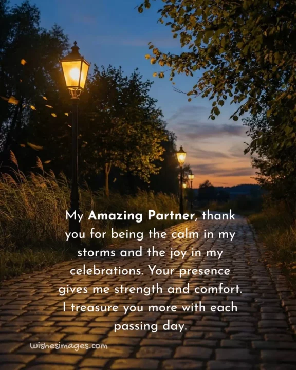 Romantic Thank You Messages for Life Partner
