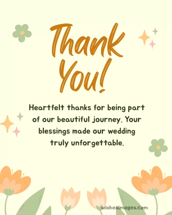 wedding thank you wishes for guests