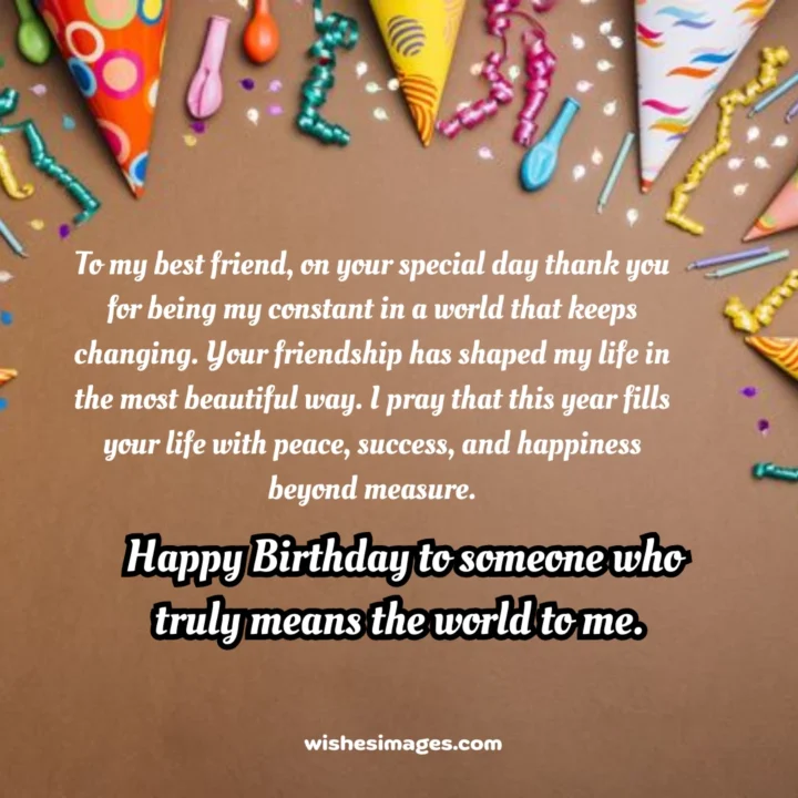 Long Birthday Paragraphs for Best Friend’s 