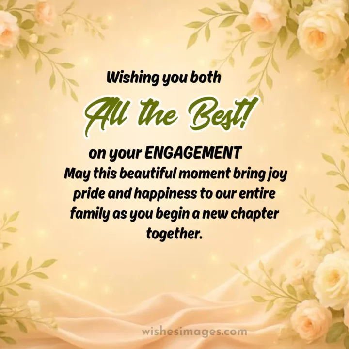 Romantic All the Best Wishes for Engagement