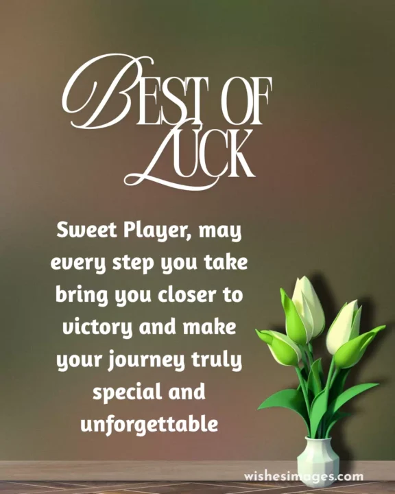 Best of Luck Wishes images for Sports Players