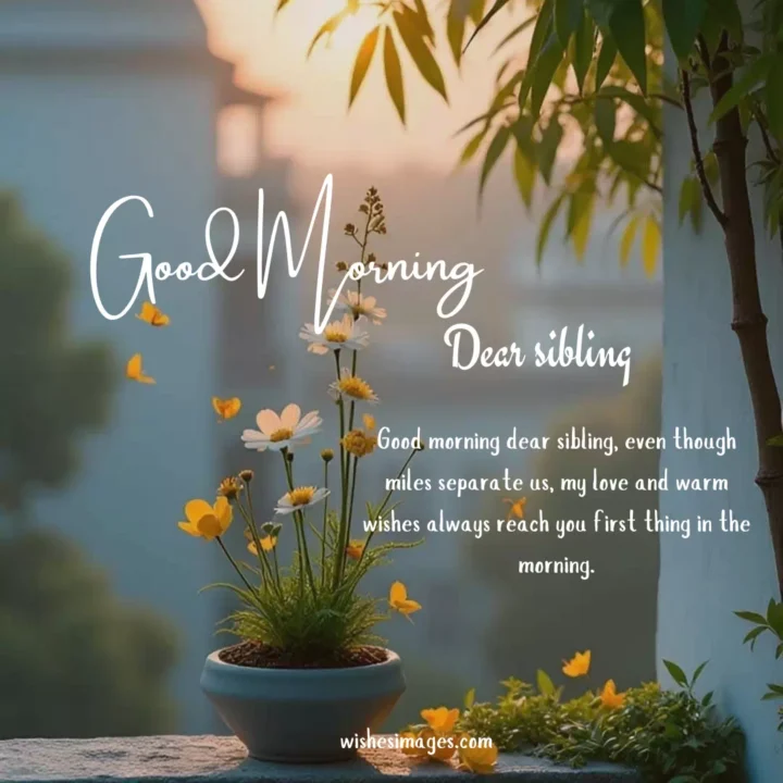beautiful good morning wishes for brother and sister