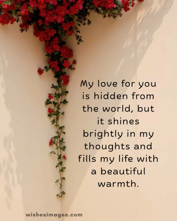 Sweet Love Messages for Secret Love