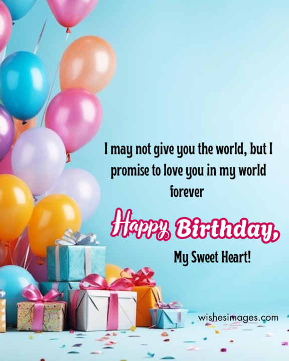 Cute Birthday Love Messages for Girlfriend