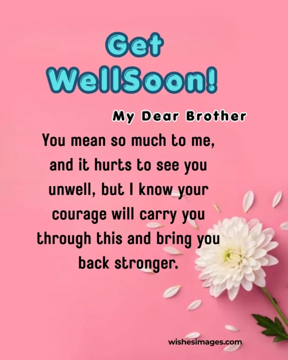 Get Well Soon Messages for Brother 