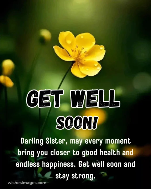 Get Well Soon Messages for Sister