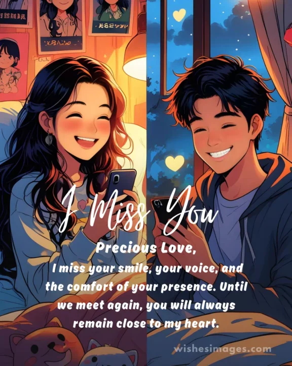 Romantic I Miss You Love Message