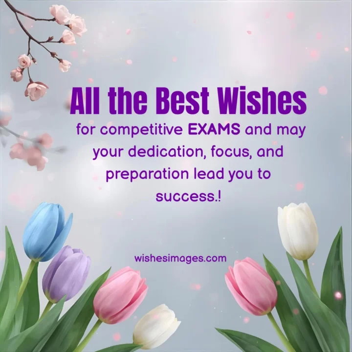 heartfelt all the best wishes for competitive exams