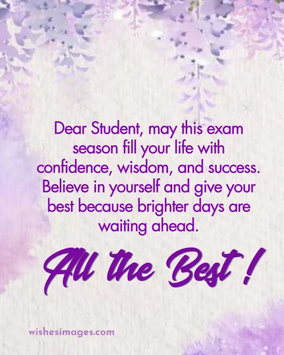 heartfelt exam wishes for students