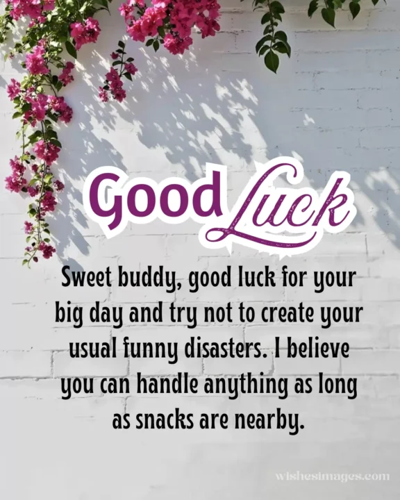 Funny Good Luck Messages for Friends