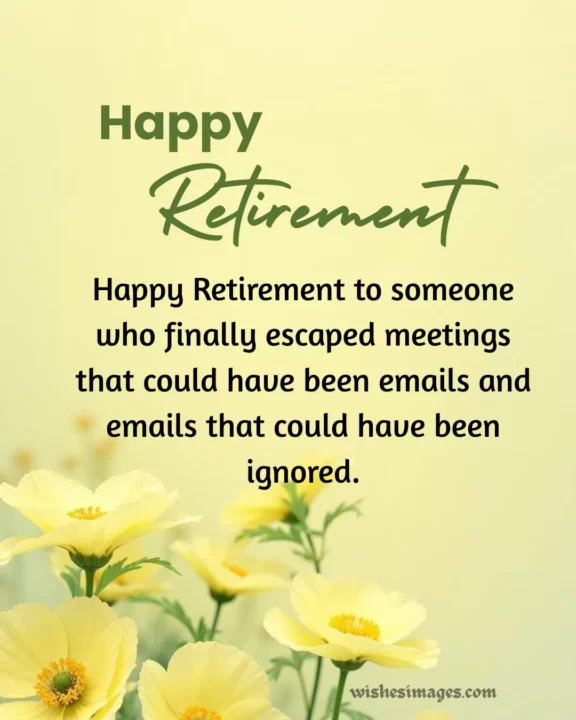 funny retirement wishes images