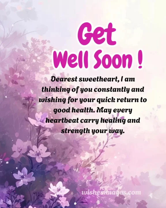 Romantic Get Well Soon Wishes for Wife