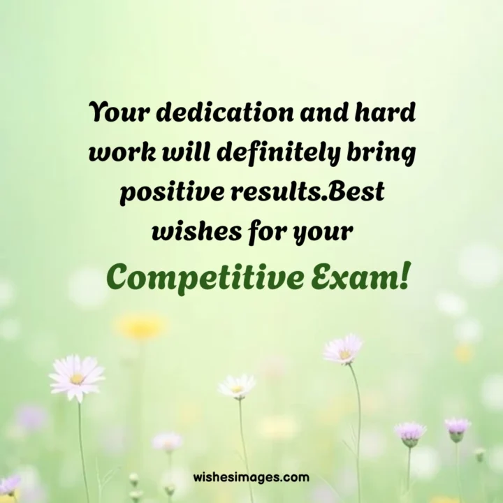 heartfelt all the best wishes for competitive exams