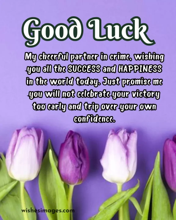 Funny Good Luck Messages for Friends