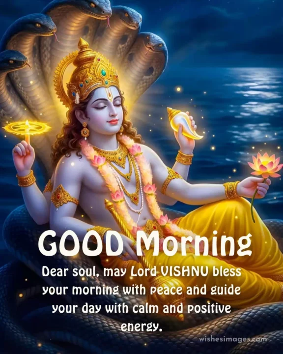 Good Morning Vishnu Prayers images for Protection