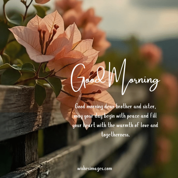 Heart Touching Good Morning Messages for Brother and Sister