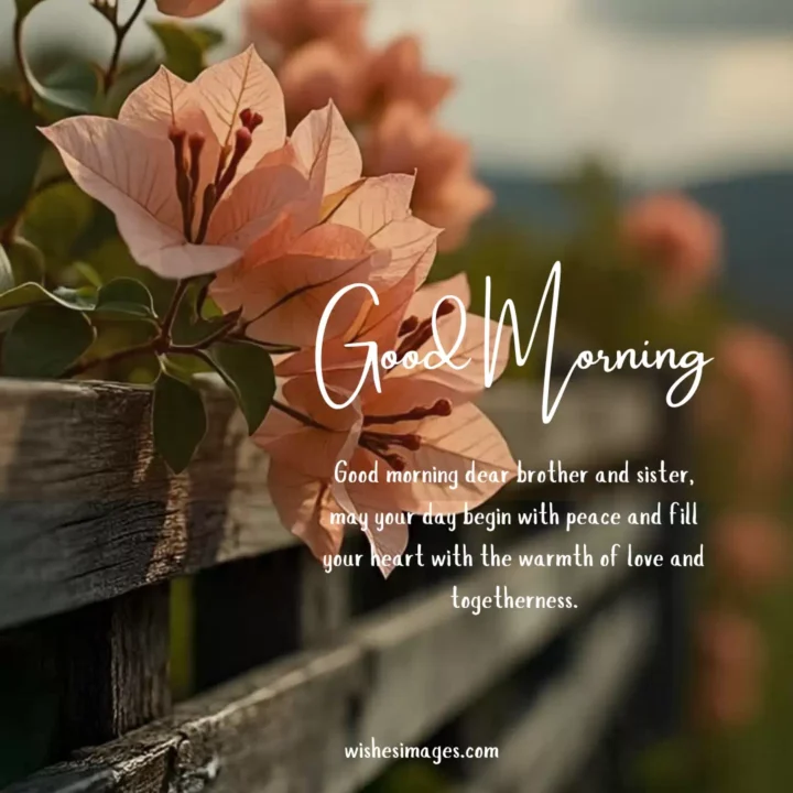 Heart Touching Good Morning Messages for Brother and Sister