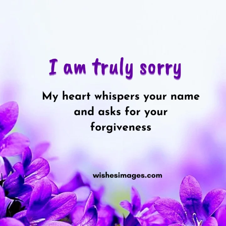 Romantic Apology Messages 