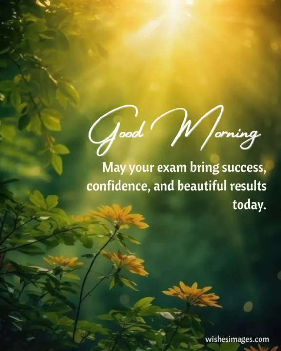 Inspirational good morning wishes for exams