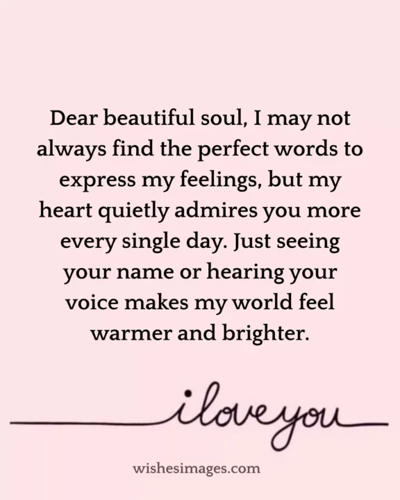 Emotional love message for crush