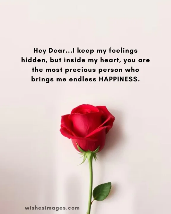 Sweet Love Messages for Secret Love