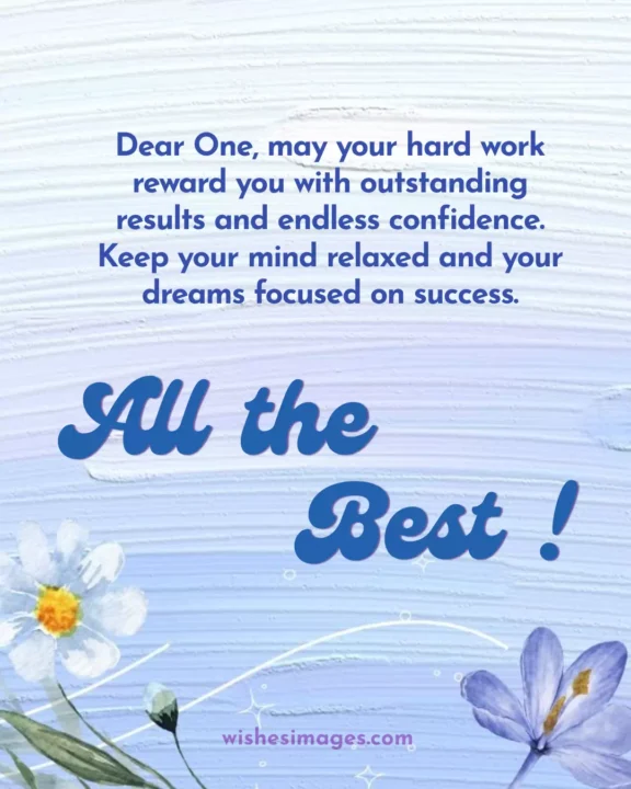 best wishes for students exams